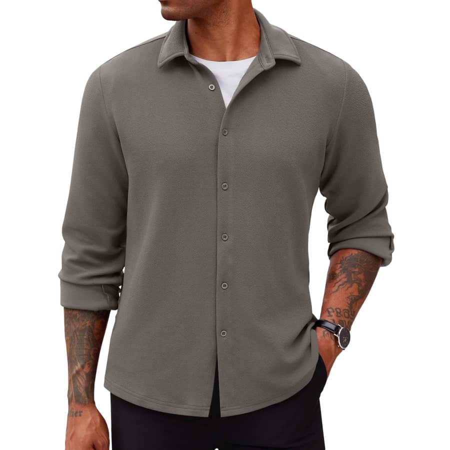 Coofandy Men's Lightweight Button Down Shirt for $10 Coofandy Men's Lightweight Button Down Shirt for $10