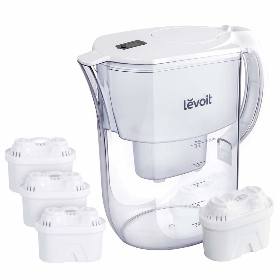 Levoit 10-Cup Water Filter Pitcher with 4 Filters for $26 Levoit 10-Cup Water Filter Pitcher with 4 Filters for $26