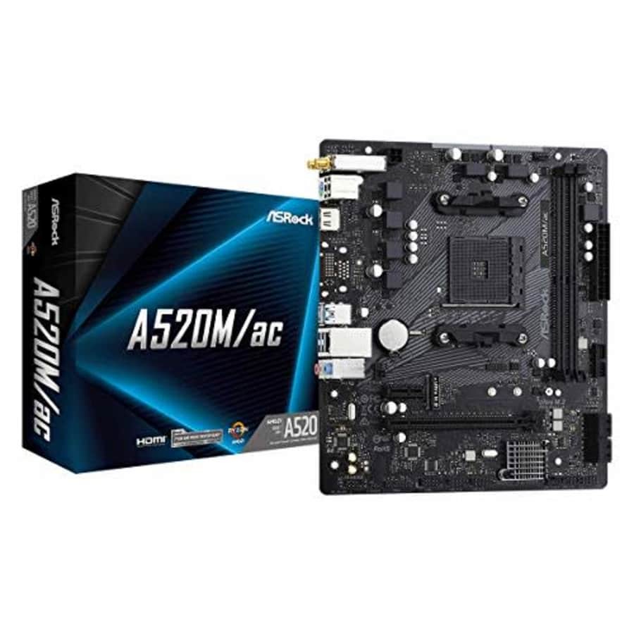 ASRock A520M/AC Micro ATX Motherboard for $91