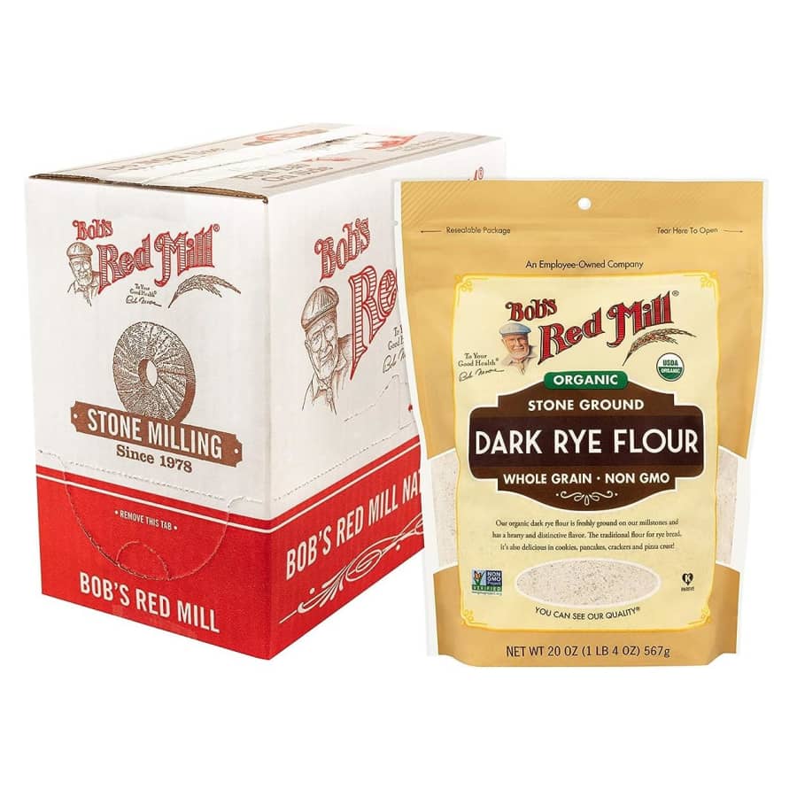 Bob's Red Mill 20-oz. Organic Dark Rye Flour 4-Pack for $20