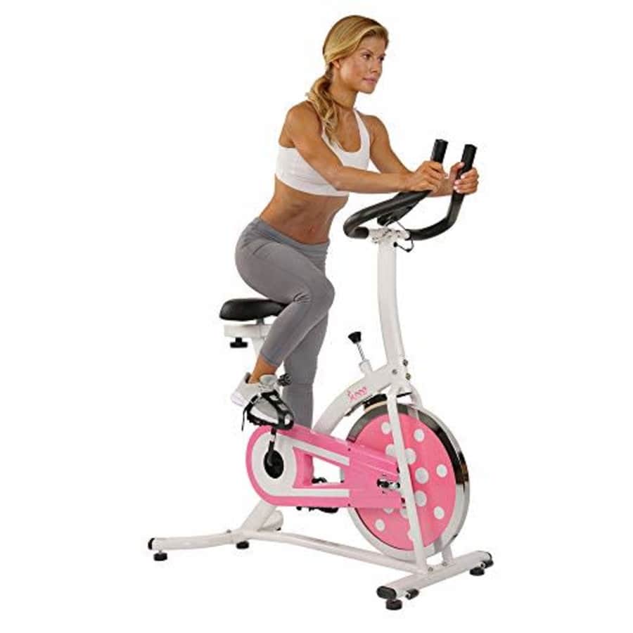 Sunny Health and Fitness Indoor Cycling Bike (Pink) for $198