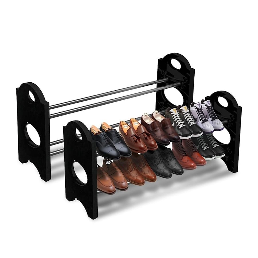 Sorbus 2-Piece Stackable Shoe Rack for $11 Sorbus 2-Piece Stackable Shoe Rack for $11