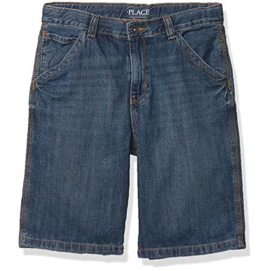 The Children's Place Boys' Denim Utility Shorts, Dob Wash, 6 slim for $13 The Children's Place Boys' Denim Utility Shorts, Dob Wash, 6 slim for $13