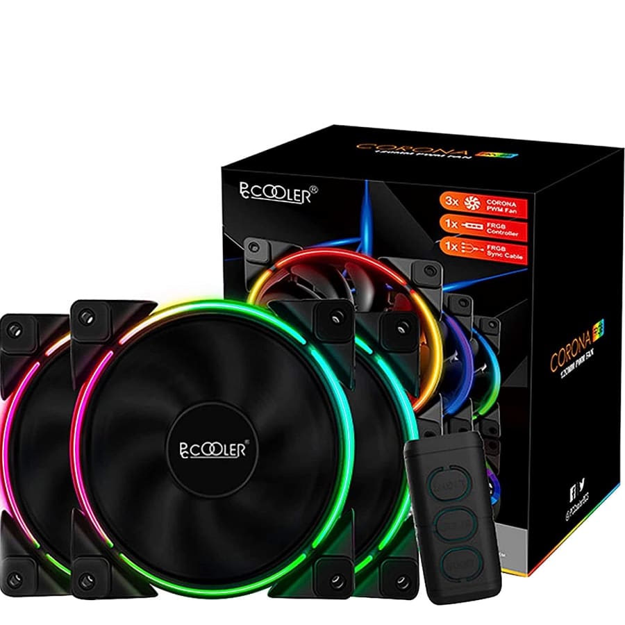 PC Cooler Moonlight Series 120mm Fan 3-Pack for $28