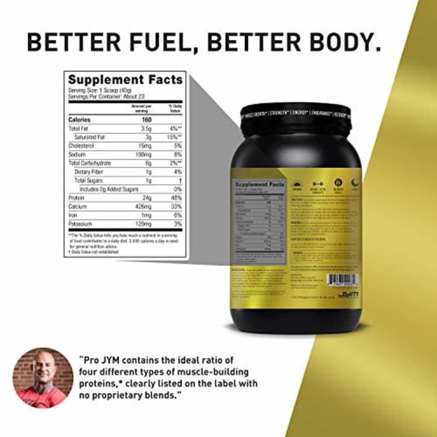 Pro JYM Protein Powder - Egg White, Milk, Whey Protein Isolates & Micellar Casein | JYM Supplement for $70 Pro JYM Protein Powder - Egg White, Milk, Whey Protein Isolates & Micellar Casein | JYM Supplement for $70