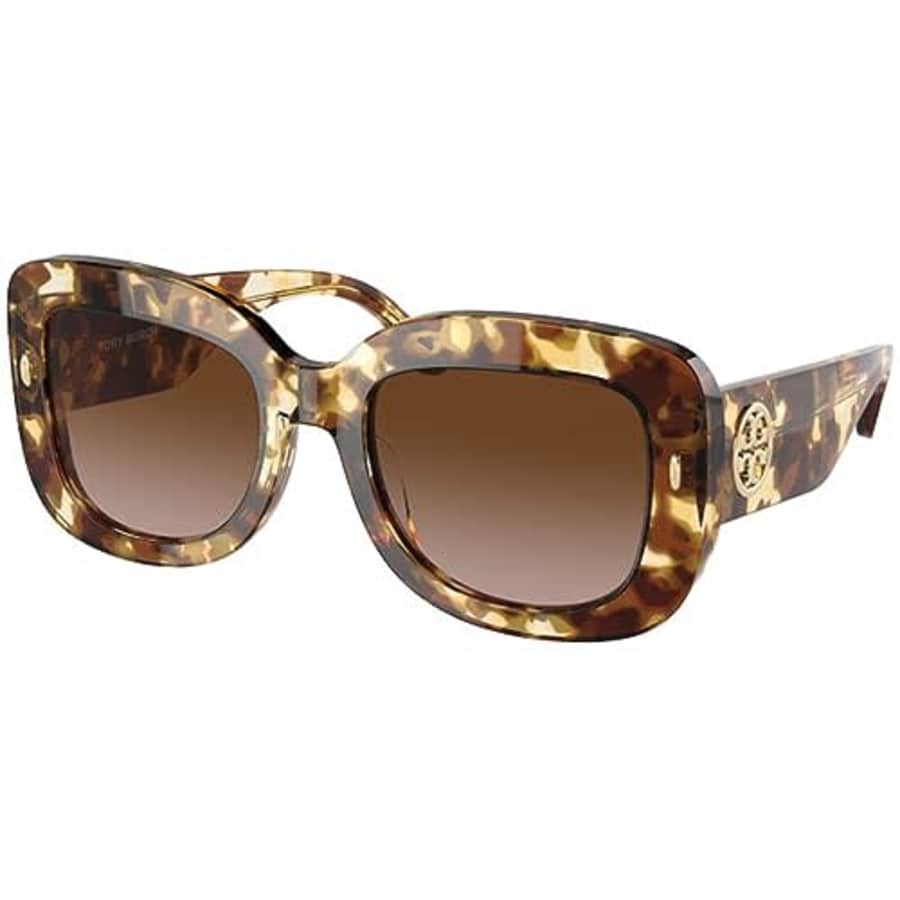 Tory Burch Women's Round Fashion Sunglasses, Vintage Tortoise/Brown Gradient, One Size for $96 Tory Burch Women's Round Fashion Sunglasses, Vintage Tortoise/Brown Gradient, One Size for $96