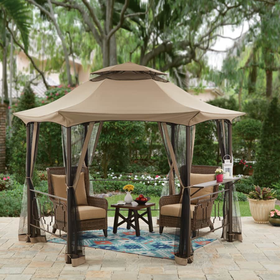 BH&G Southern Pines 12-Foot Hexagon Gazebo for $194