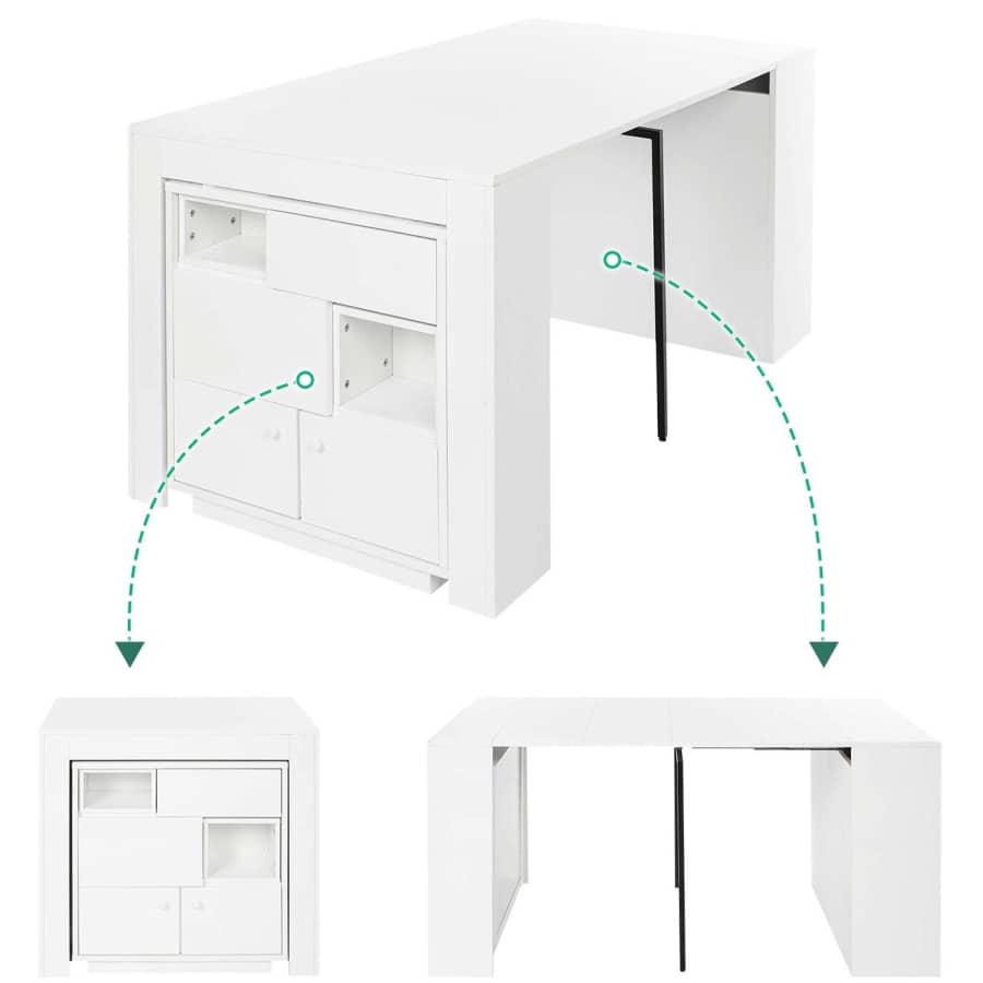 Sumyeg Quenny Extendable Multipurpose Dining Table / Side Table for $612