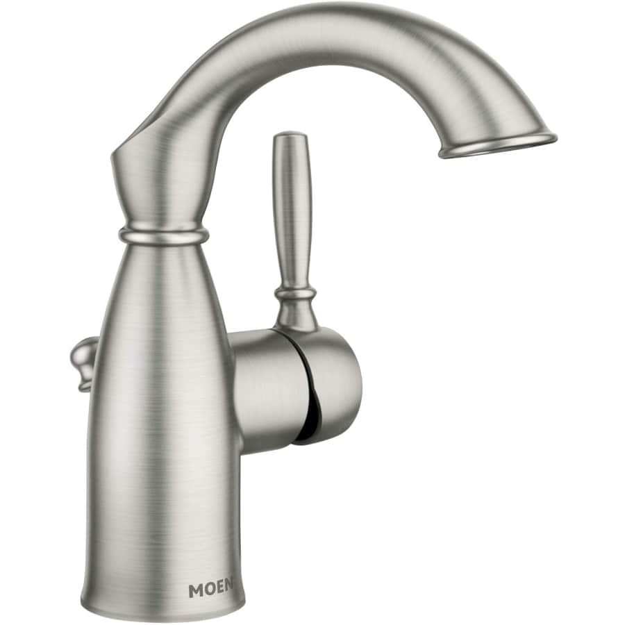 Moen Sarona One-Handle Rustic Farmhouse Bathroom Sink Faucet for $87 Moen Sarona One-Handle Rustic Farmhouse Bathroom Sink Faucet for $87