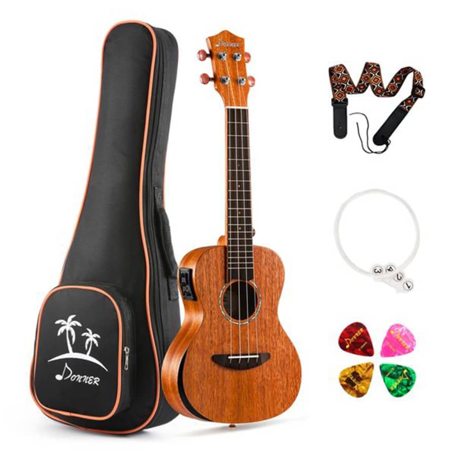 Donner 23" Acoustic Electric Beginner Ukulele Kit for $37 Donner 23" Acoustic Electric Beginner Ukulele Kit for $37