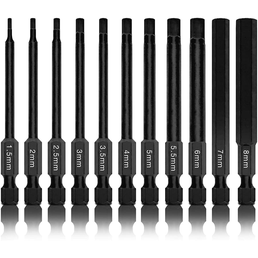 Neiko 11-Piece Hex Allen Power Bit Set for $12