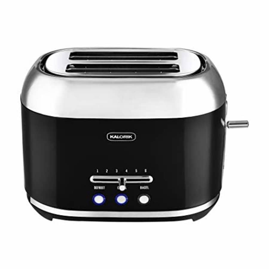 Kalorik Modern Heavy Duty 2-Slice Rapid Toaster with Removable Crumb Tray, Black for $73