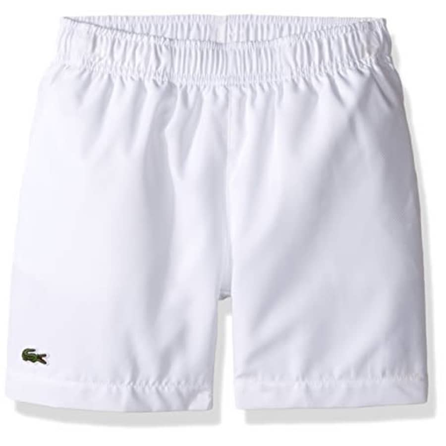 Lacoste Boys' Big Sport Tennis Shorts, White, 10Y for $45 Lacoste Boys' Big Sport Tennis Shorts, White, 10Y for $45
