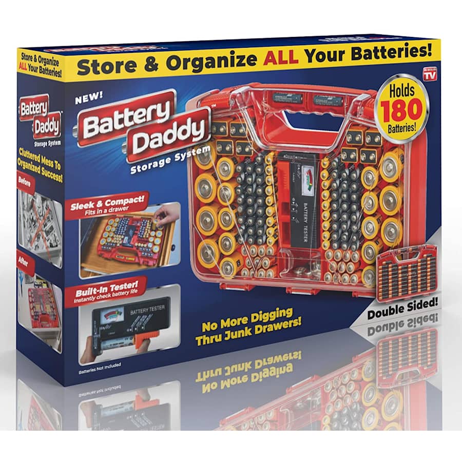 Ontel Battery Daddy Storage System for $20