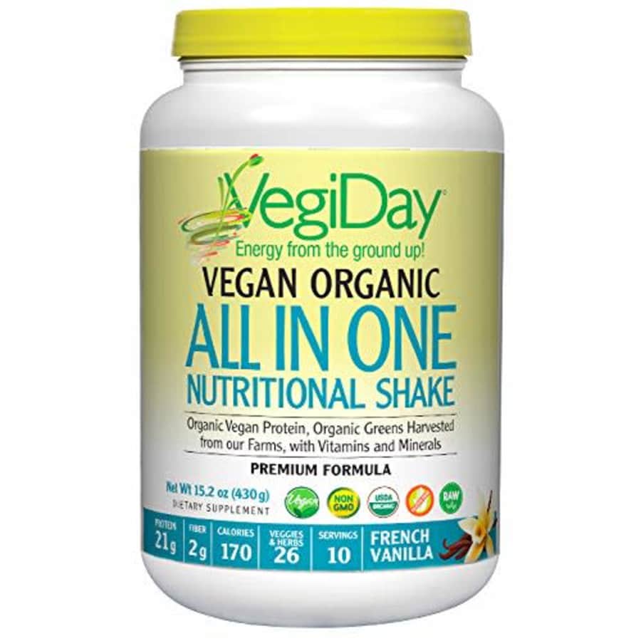 Natural Factors, VegiDay Vegan Organic All in One Shake & Go Raw Vegan Protein with Organic for $36 Natural Factors, VegiDay Vegan Organic All in One Shake & Go Raw Vegan Protein with Organic for $36
