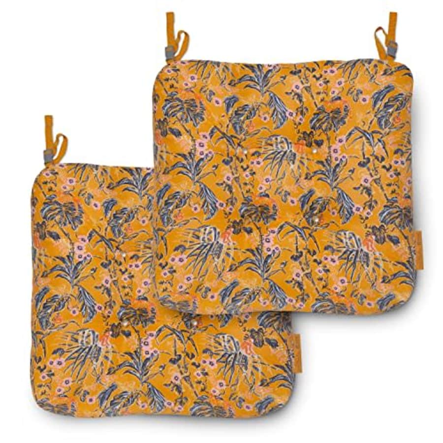Vera Bradley by Classic Accessories Water-Resistant Patio Chair Cushions, 19 x 19 x 5 Inch, 2 Pack, for $40 Vera Bradley by Classic Accessories Water-Resistant Patio Chair Cushions, 19 x 19 x 5 Inch, 2 Pack, for $40