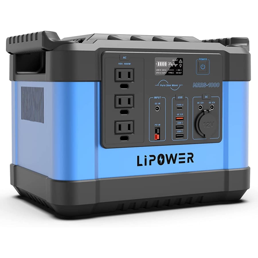 Lipower 1,100W Portable Power Station for $624 Lipower 1,100W Portable Power Station for $624
