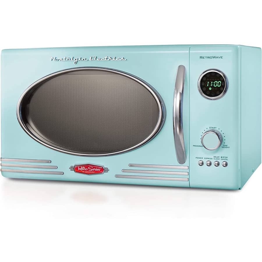 Nostalgia Retro 800W Countertop Microwave Oven for $99 Nostalgia Retro 800W Countertop Microwave Oven for $99