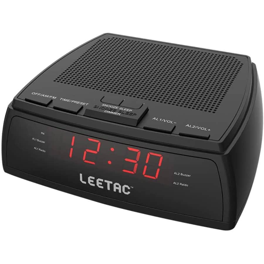 Leetac AM/FM Radio Dual Alarm Clock for $9 Leetac AM/FM Radio Dual Alarm Clock for $9