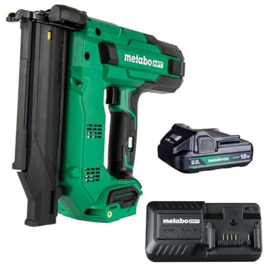 Metabo HPT 18V MultiVolt 18-Ga Compact Cordless Brad Nailer Kit, Includes 1-18V 2.0 Ah Battery, for $149