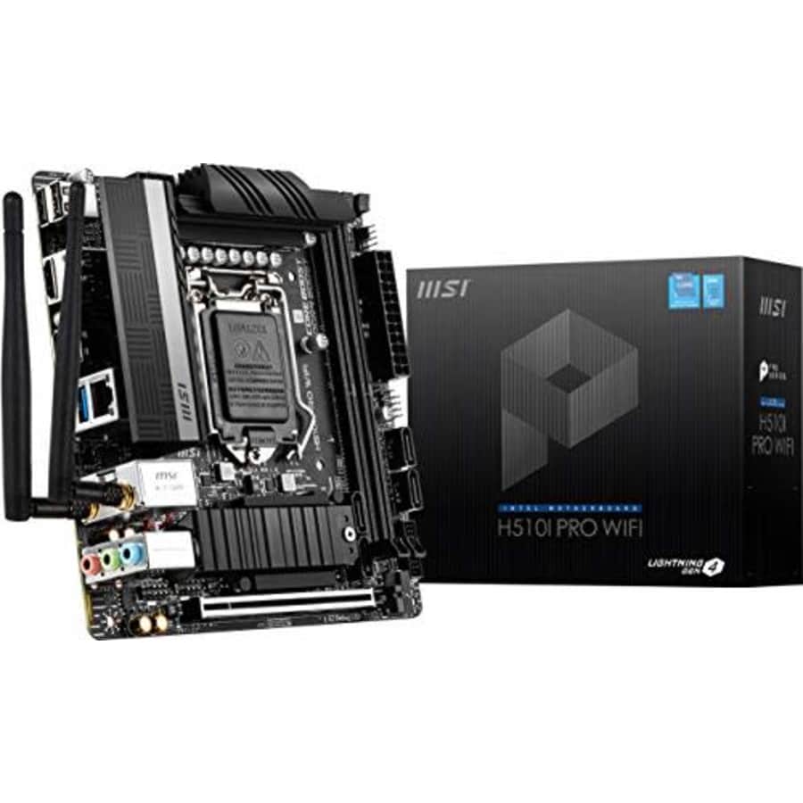 MSI H510I PRO WiFi ProSeries Motherboard (Mini-ITX, 11th/10th Gen Intel Core, LGA 1200 Socket, for $130