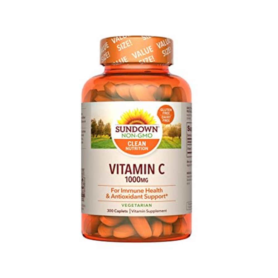 Sundown Vitamin C 1000mg for Immune Support, Non-GMO, Vegetarian, Dairy-Free, Gluten-Free, 300 for $27 Sundown Vitamin C 1000mg for Immune Support, Non-GMO, Vegetarian, Dairy-Free, Gluten-Free, 300 for $27