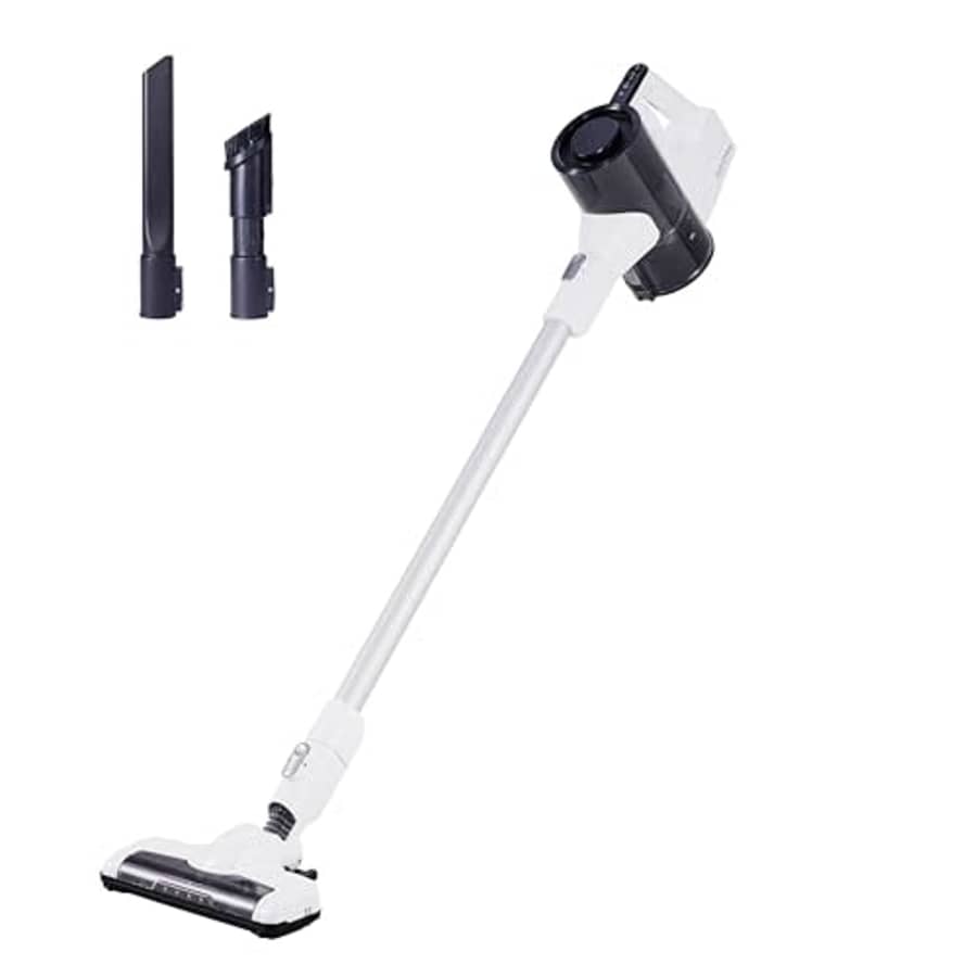 Amazon Basics Cordless Vacuum Cleaner with Brushless Motor 0.4L, White for $105