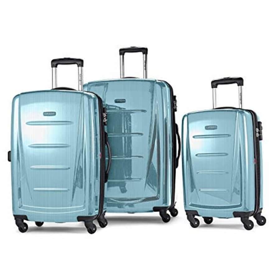 Samsonite Winfield 2 Hardside Luggage with Spinner Wheels, Ice Blue, 3-Piece Set (20/24/28) for $440 Samsonite Winfield 2 Hardside Luggage with Spinner Wheels, Ice Blue, 3-Piece Set (20/24/28) for $440