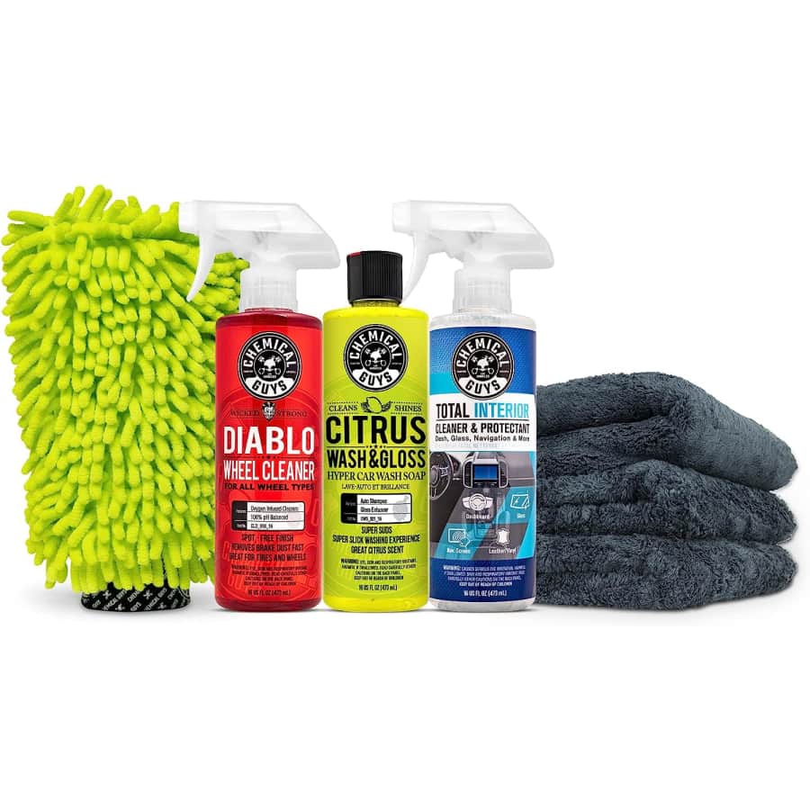 Chemical Guys Clean & Shine 7-Piece Car Wash Starter Kit for $40
