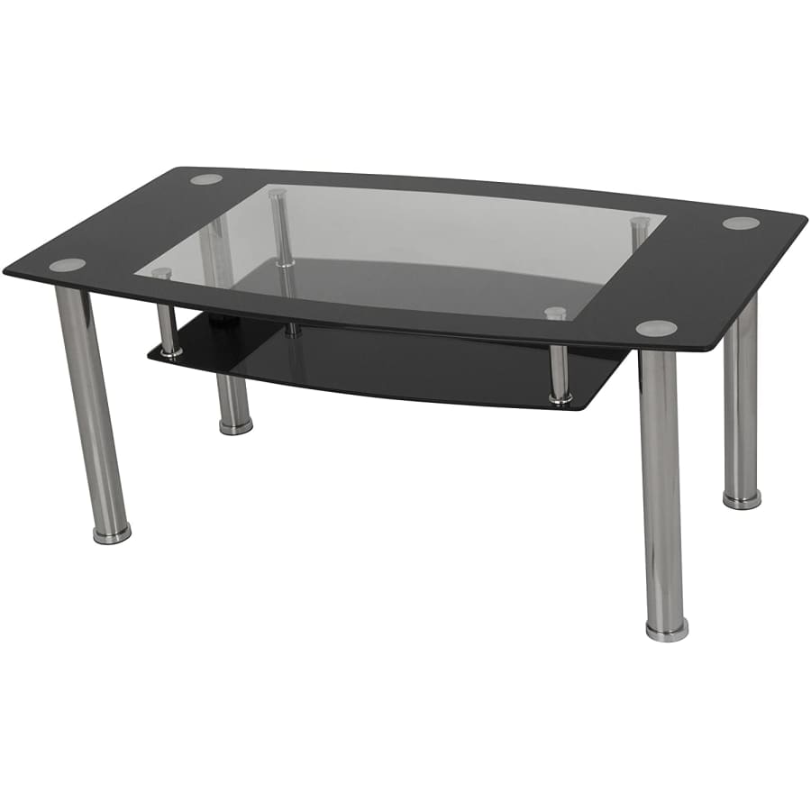 AVF Glass & Chrome Coffee Table for $93 AVF Glass & Chrome Coffee Table for $93