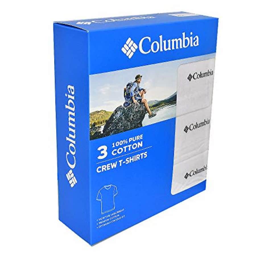 Columbia Men's T-Shirt, White, Large for $36