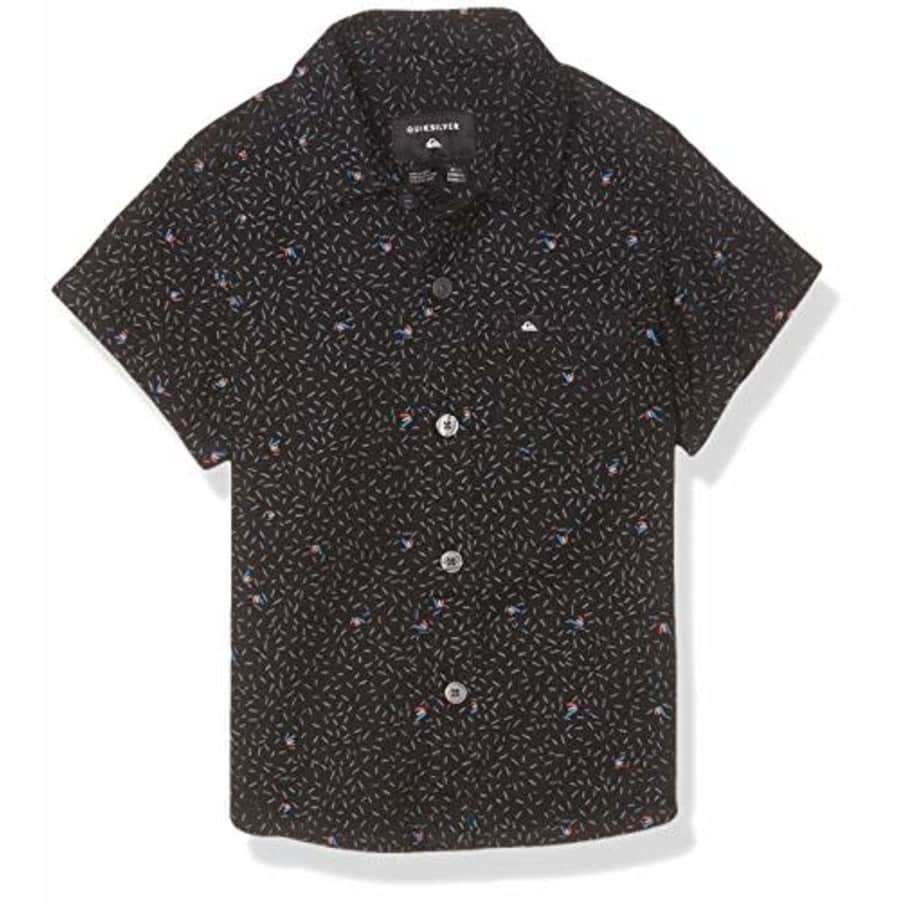 Quiksilver Boys' Woven Top, Tarmac Spilled Rice, 7X for $37