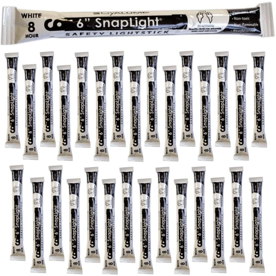 Cyalume SnapLight White Light Sticks 30-Pack for $31 Cyalume SnapLight White Light Sticks 30-Pack for $31