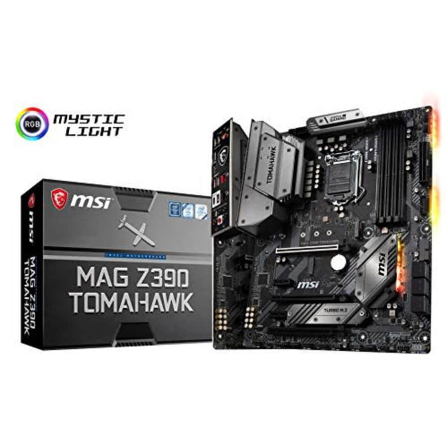MSI MAG Z390 Tomahawk LGA1151 (Intel 8th and 9th Gen) M.2 USB 3.1 Gen 2 DDR4 HDMI DP CFX Dual for $260