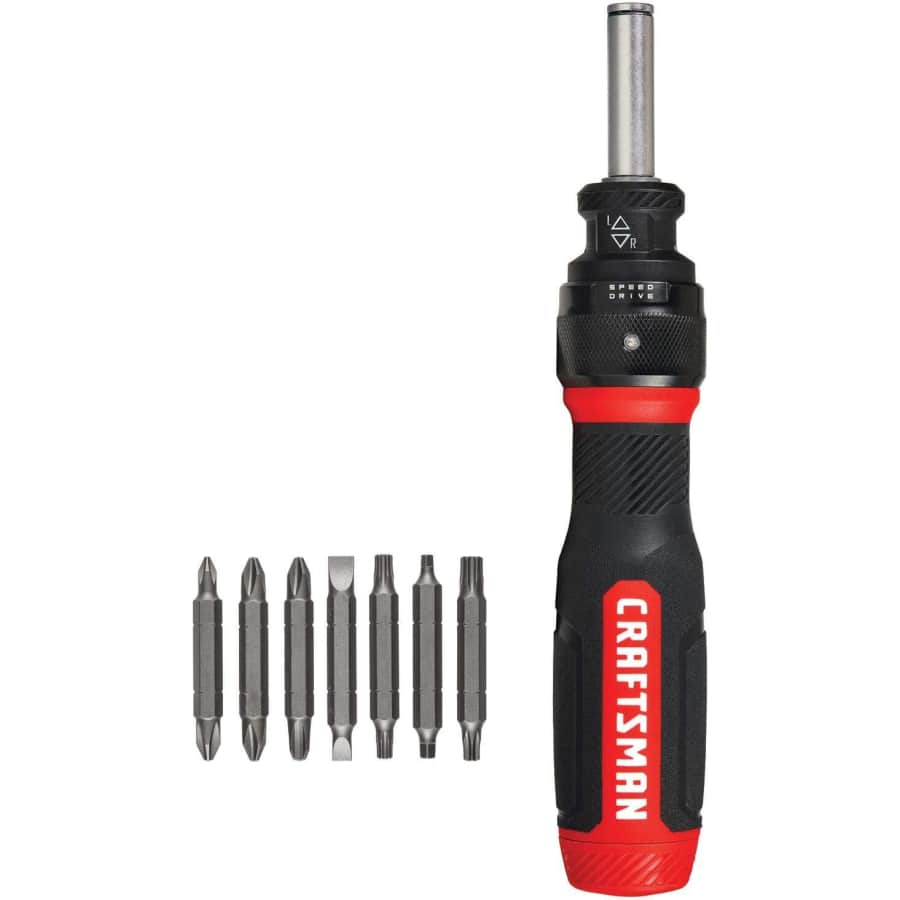 Craftsman SpeedDrive 15-Piece Ratcheting Multi-Bit Screwdriver Set for $17