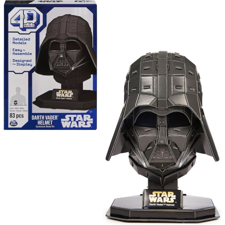 4D Build Star Wars Darth Vader Cardstock 3D Model Kit for $7