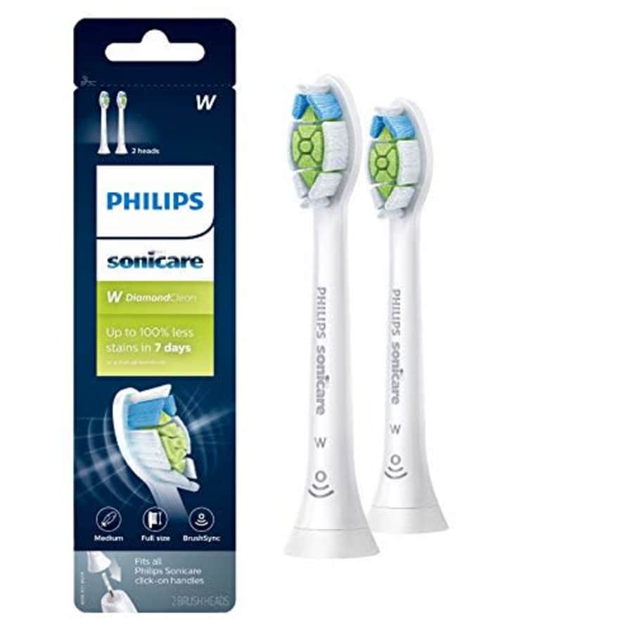 Philips Sonicare HX6062/65 Genuine Diamondclean Replacement Toothbrush Heads, Brushsync Technology, for $24