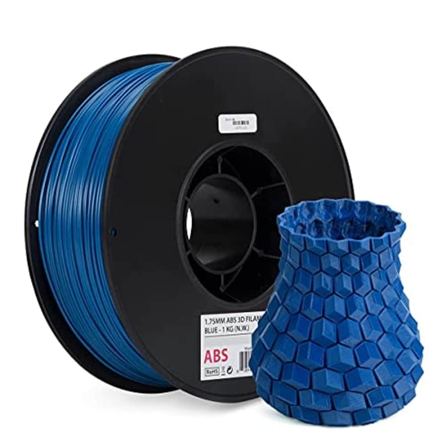 Inland 1.75mm Blue ABS 3D Printer Filament, Dimensional Accuracy +/- 0.03 mm - 1kg Spool (2.2 lbs) for $26