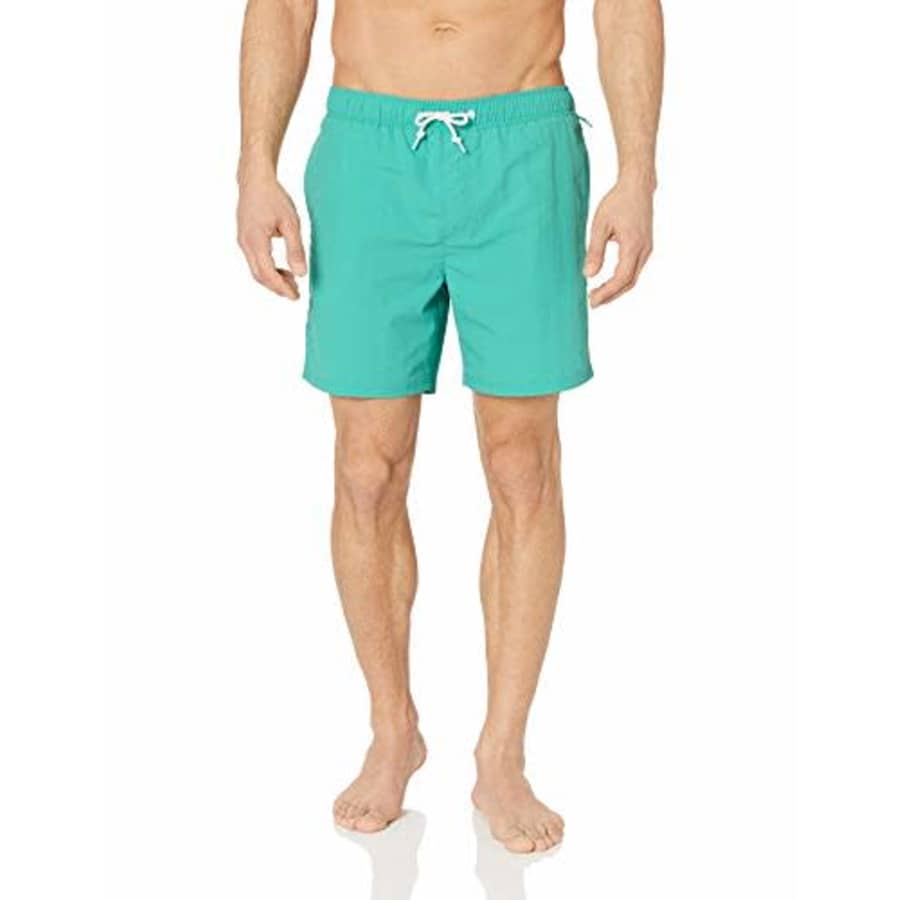 Original Penguin Men's Daddy Elastic Waist Swim Short, Bright Aqua Quick Dry, X-Large for $29 Original Penguin Men's Daddy Elastic Waist Swim Short, Bright Aqua Quick Dry, X-Large for $29