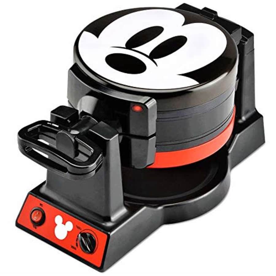 Disney Mickey Mouse Mickey Mouse Double Flip Waffle Maker, 1, Black, Red for $90