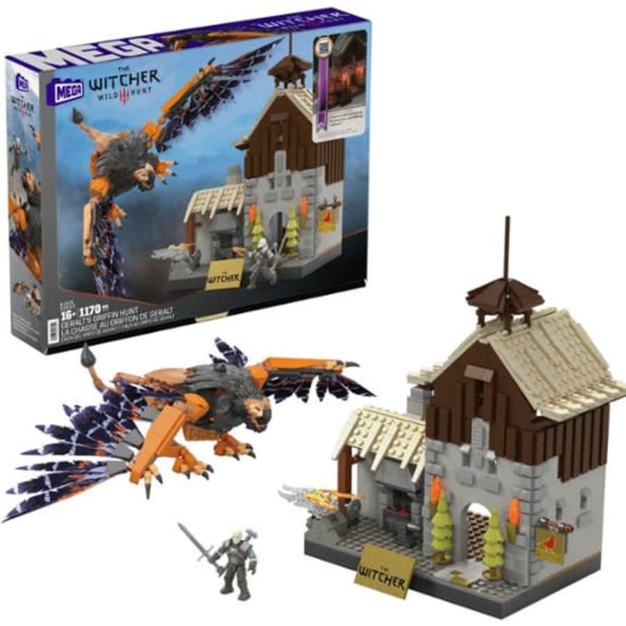 Mega Construx The Witcher III: Wild Hunt Geralt's Griffin Hunt Set for $39