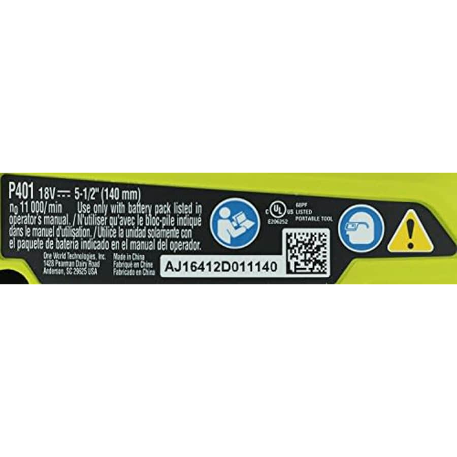 Ryobi P401 One+ 18-Volt Corner Cat Finishing Sander w/ Included Sandpaper (Battery Not Included / for $44