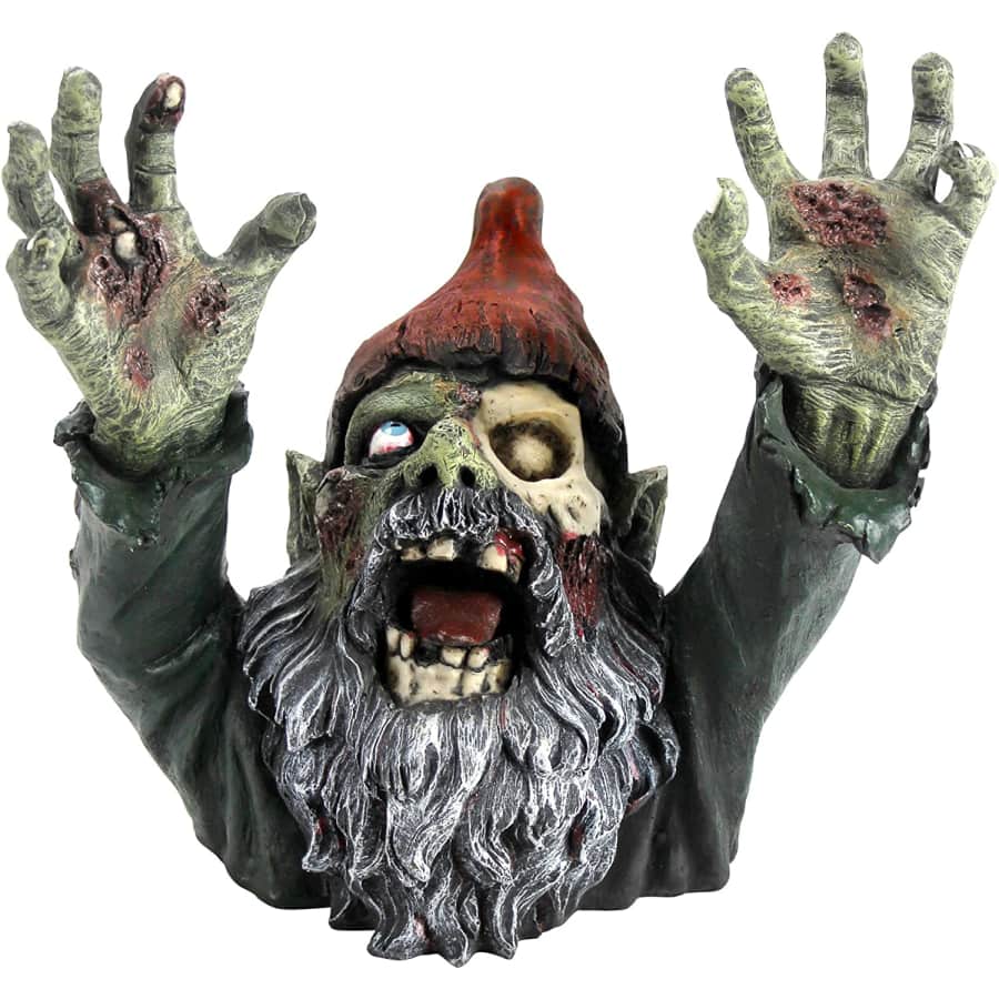 Design Toscano Zombie Gnombie Graveyard Garden Gnome Statue for $61 Design Toscano Zombie Gnombie Graveyard Garden Gnome Statue for $61