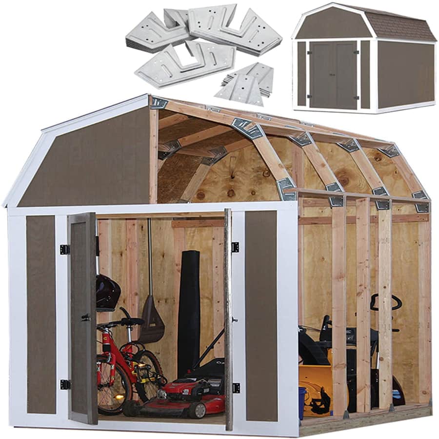 EZ Builder Barn Style Shed Instant Framing Kit for $56