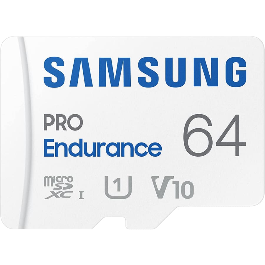 Samsung PRO Endurance 64GB MicroSDXC Memory Card with Adapter for $15