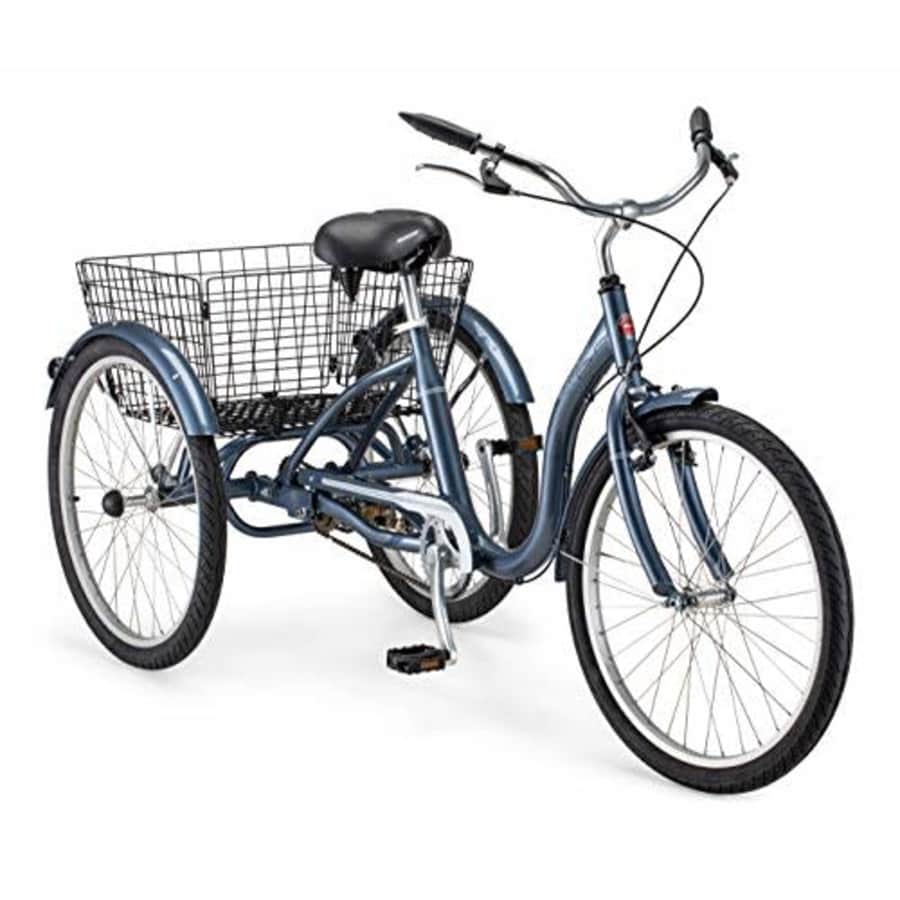 Schwinn Meridian Adult Tricycle Bike, Three Wheel Cruiser, 24-Inch Wheels, Low Step-Through for $550 Schwinn Meridian Adult Tricycle Bike, Three Wheel Cruiser, 24-Inch Wheels, Low Step-Through for $550