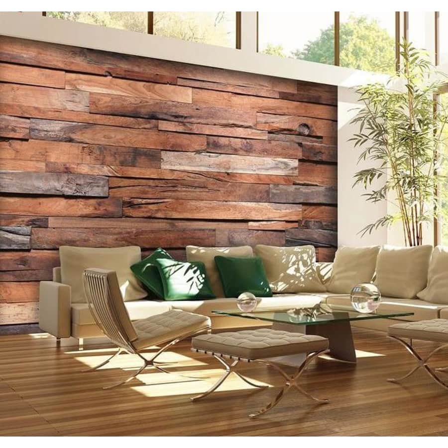 100" x 144" Vinyl Reclaimed Wood Wall Mural for $80 100" x 144" Vinyl Reclaimed Wood Wall Mural for $80