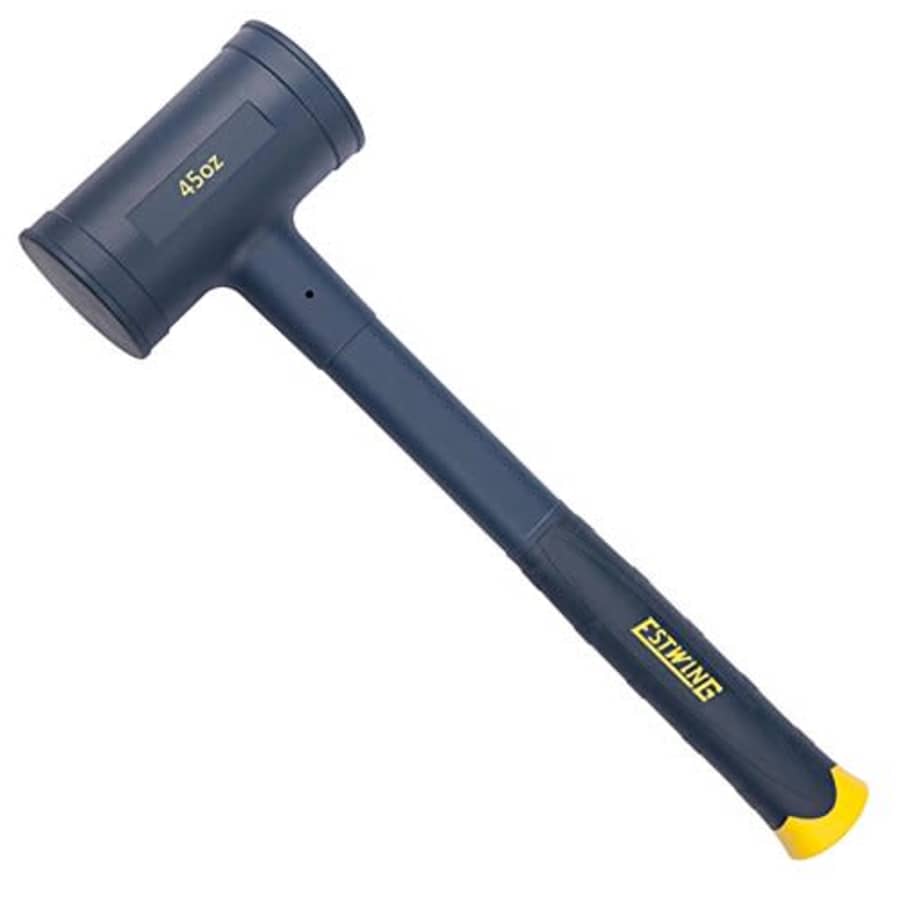 Estwing Dead Blow Hammer - 45 oz Mallet with No-Mar Polyurethane & Cushion Grip Handle - CCD45 for $36 Estwing Dead Blow Hammer - 45 oz Mallet with No-Mar Polyurethane & Cushion Grip Handle - CCD45 for $36