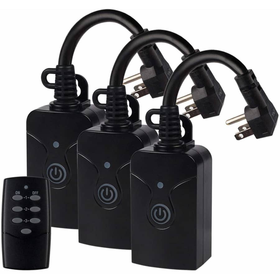 HBN Indoor/Outdoor 3-Prong Outlet Switch 3-Pack for $29