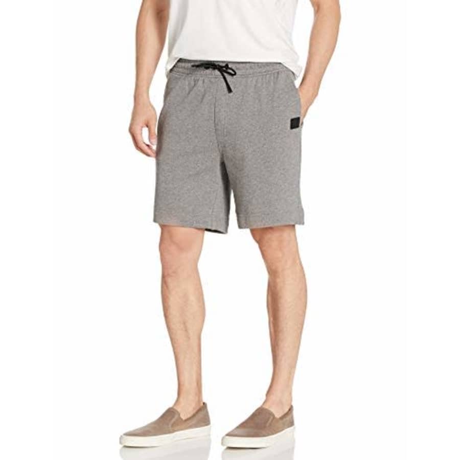 BOSS Men's Casual Shorts, Light Grey Melange, XXX-Large for $26